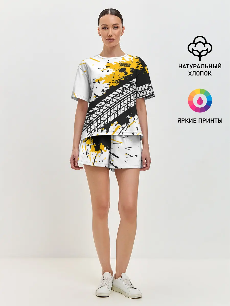 Женская пижама с шортами / Need for Speed