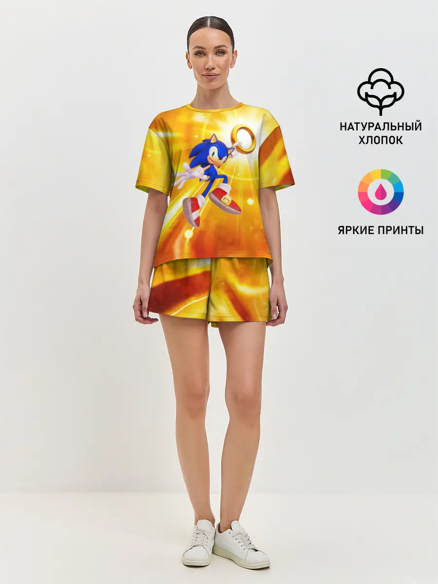 Женская пижама с шортами / Sonic