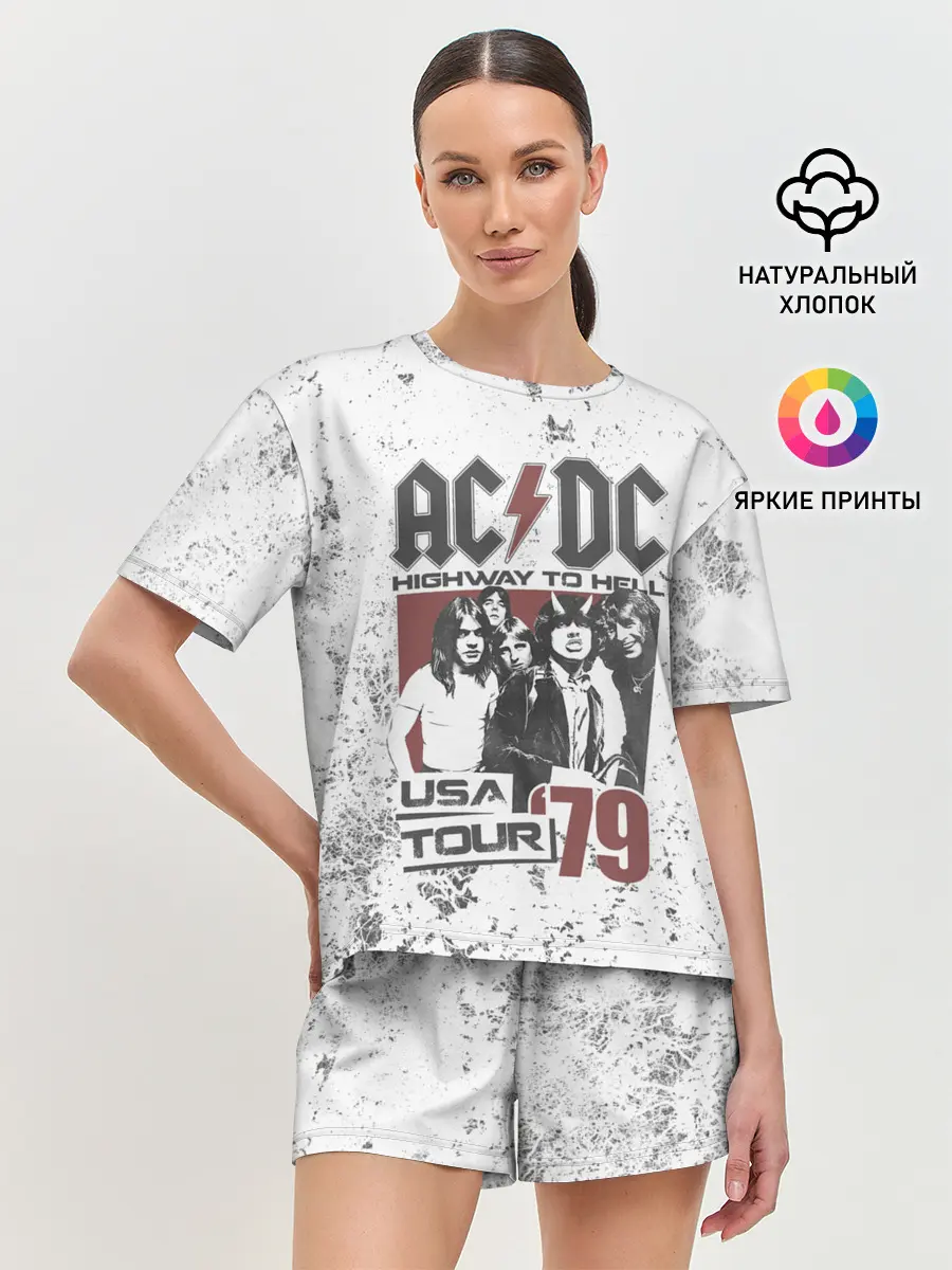 Женская пижама с шортами / AC/DC