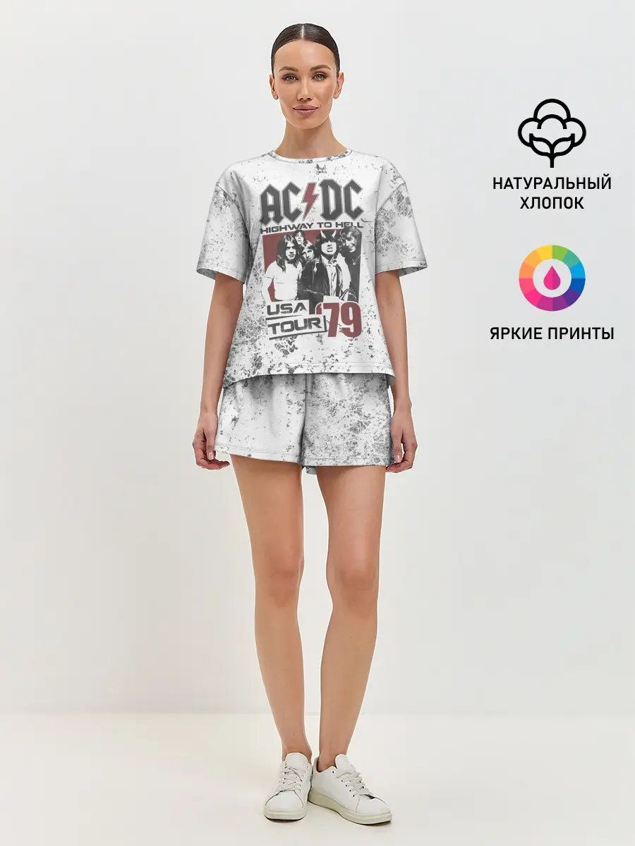 Женская пижама с шортами / AC/DC