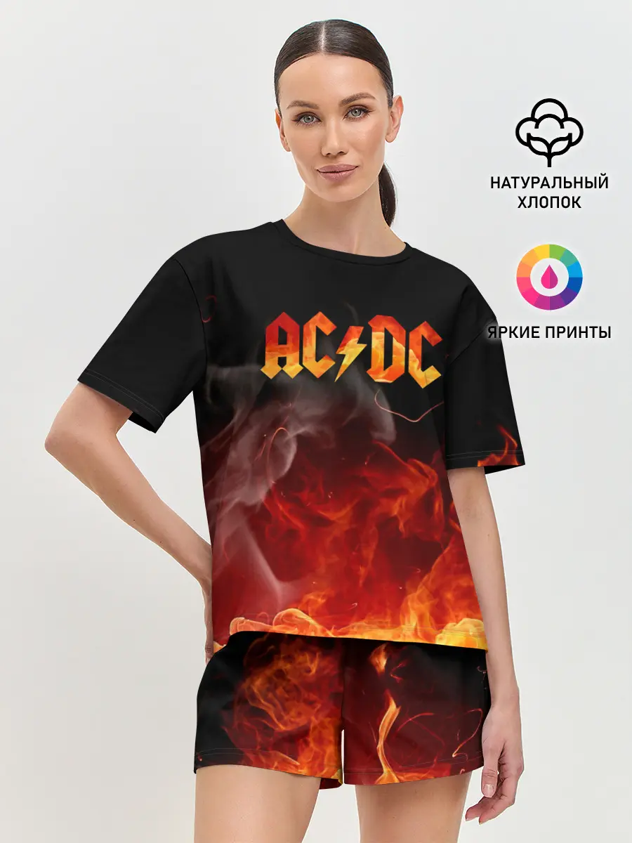 Женская пижама с шортами / AC/DC