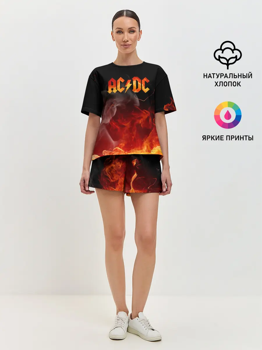 Женская пижама с шортами / AC/DC