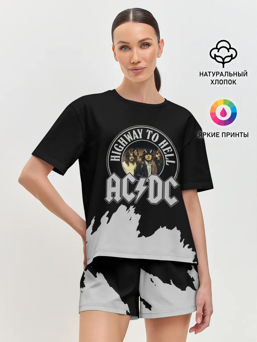 Женская пижама с шортами / AC/DC