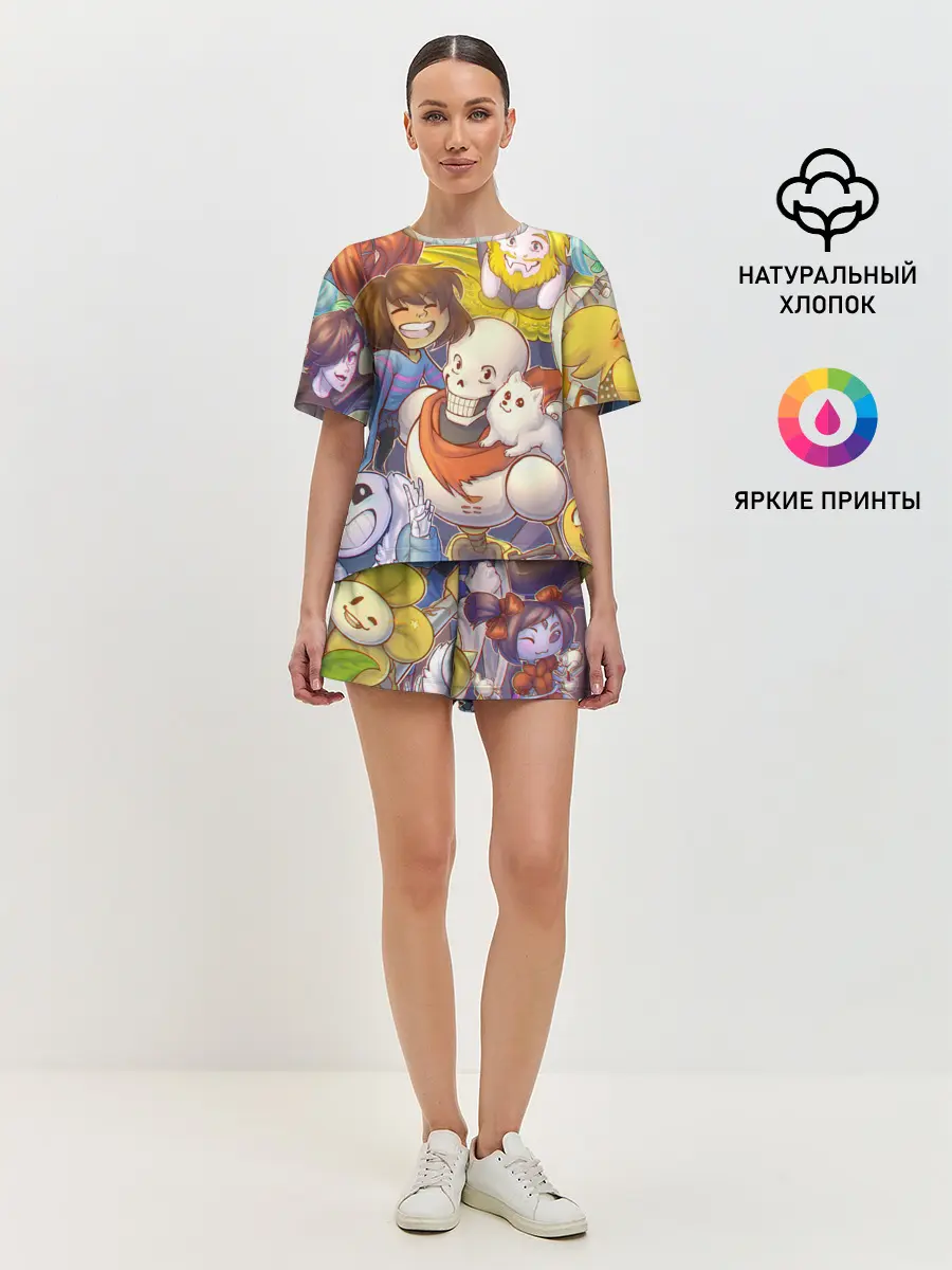 Женская пижама с шортами / UNDERTALE
