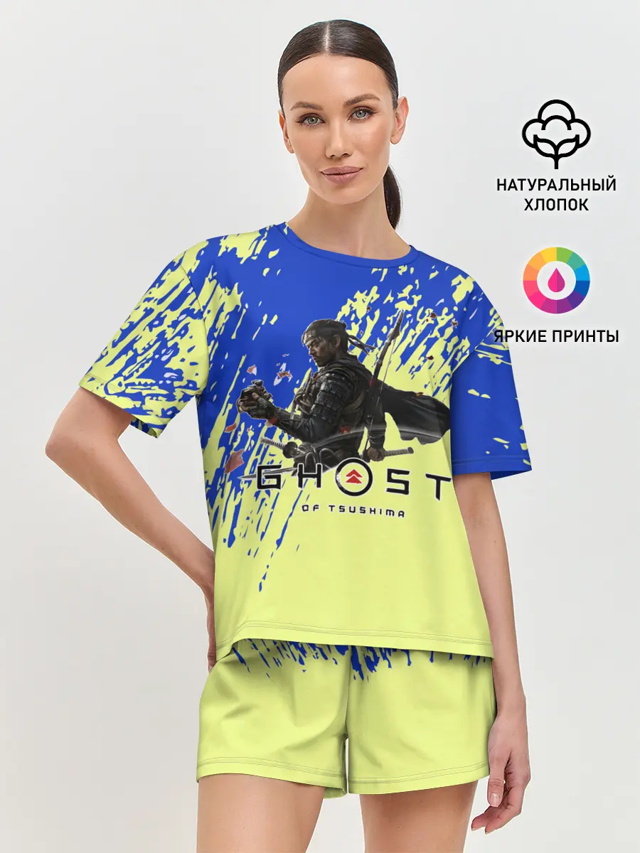 Женская пижама с шортами / Ghost of Tsushima