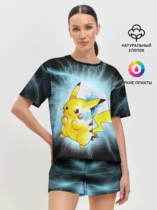 Женская пижама с шортами / PikaPika
