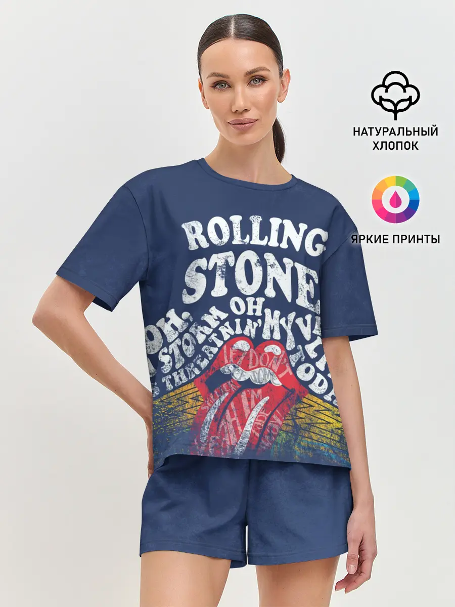 Женская пижама с шортами / Rolling Stone