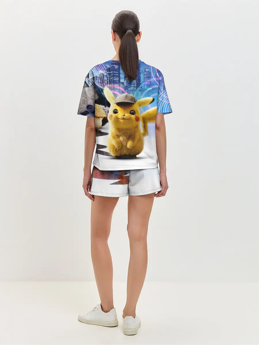 Женская пижама с шортами / Детектив Пикачу