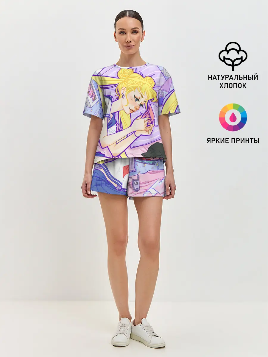 Женская пижама с шортами / СЕЙЛОР МУН