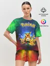 Женская пижама с шортами / Pikachu