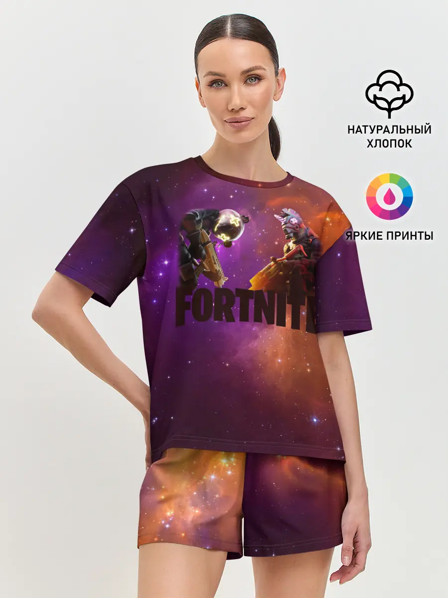 Женская пижама с шортами / Fortnite