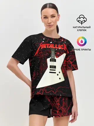 Женская пижама с шортами / Metallica