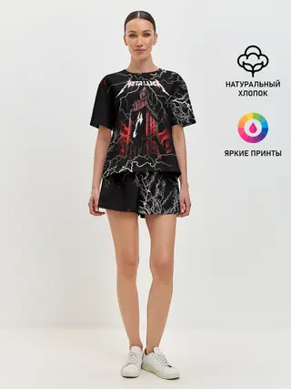 Женская пижама с шортами / Metallica