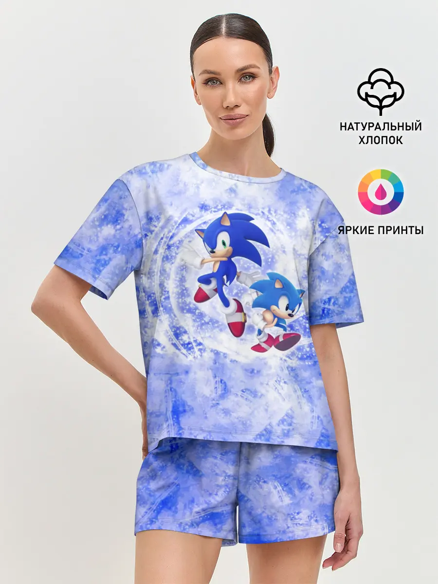 Женская пижама с шортами / Sonic