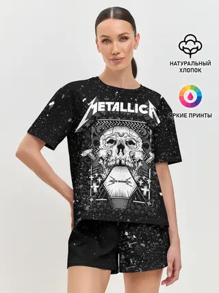 Женская пижама с шортами / Metallica