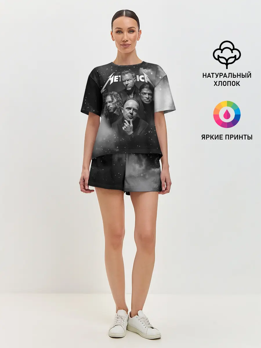 Женская пижама с шортами / Metallica