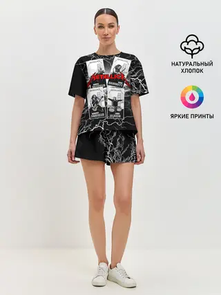 Женская пижама с шортами / Metallica