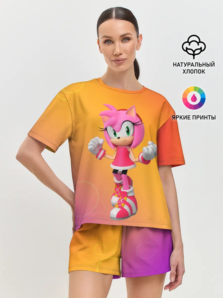Женская пижама с шортами / Эми - Соник