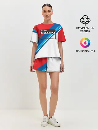 Женская пижама с шортами / SUZUKI MOTO SPORT | СУЗУКИ МОТО СПОРТ