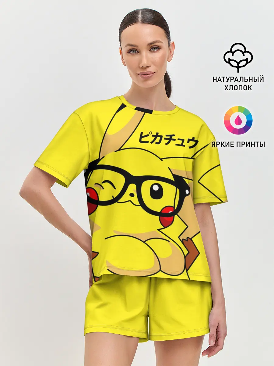 Женская пижама с шортами / ПИКАЧУ