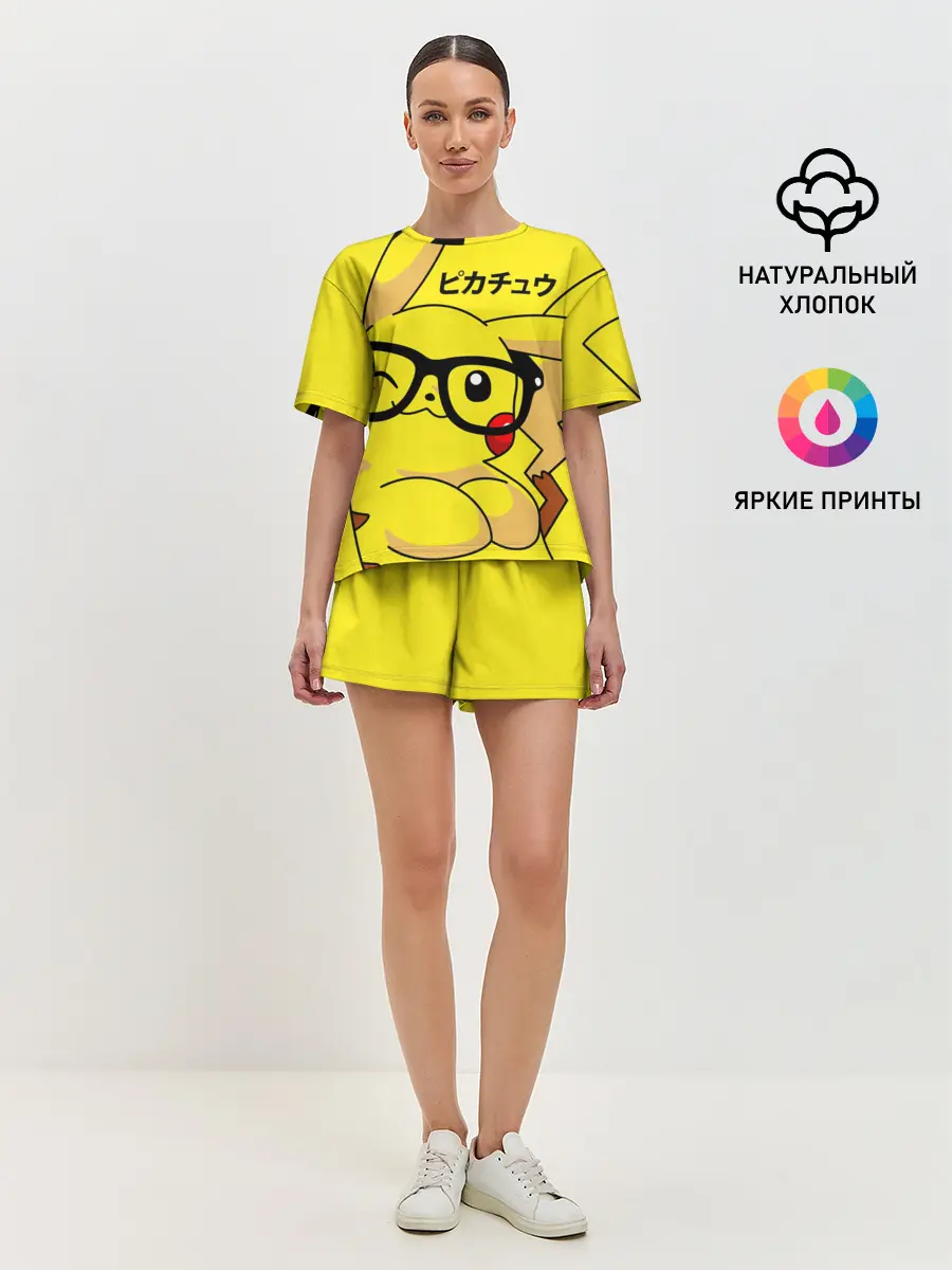 Женская пижама с шортами / ПИКАЧУ