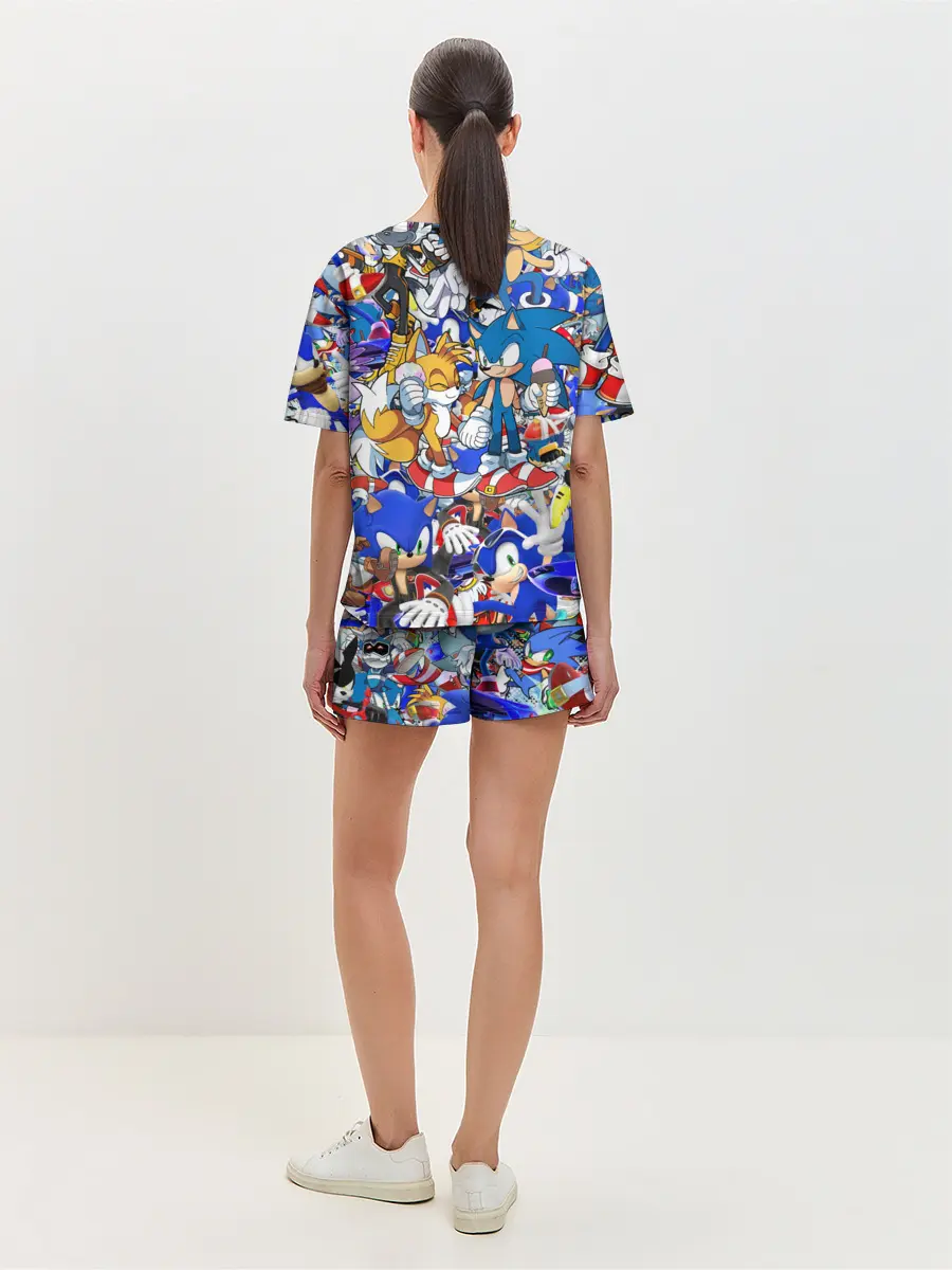 Женская пижама с шортами / SONIC PATTERN | СОНИК
