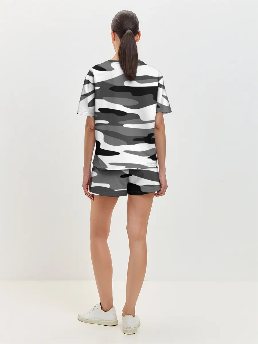 Женская пижама с шортами / Камуфляж Sabaton без лого