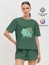 Женская пижама с шортами / Pokemon Bulbasaur
