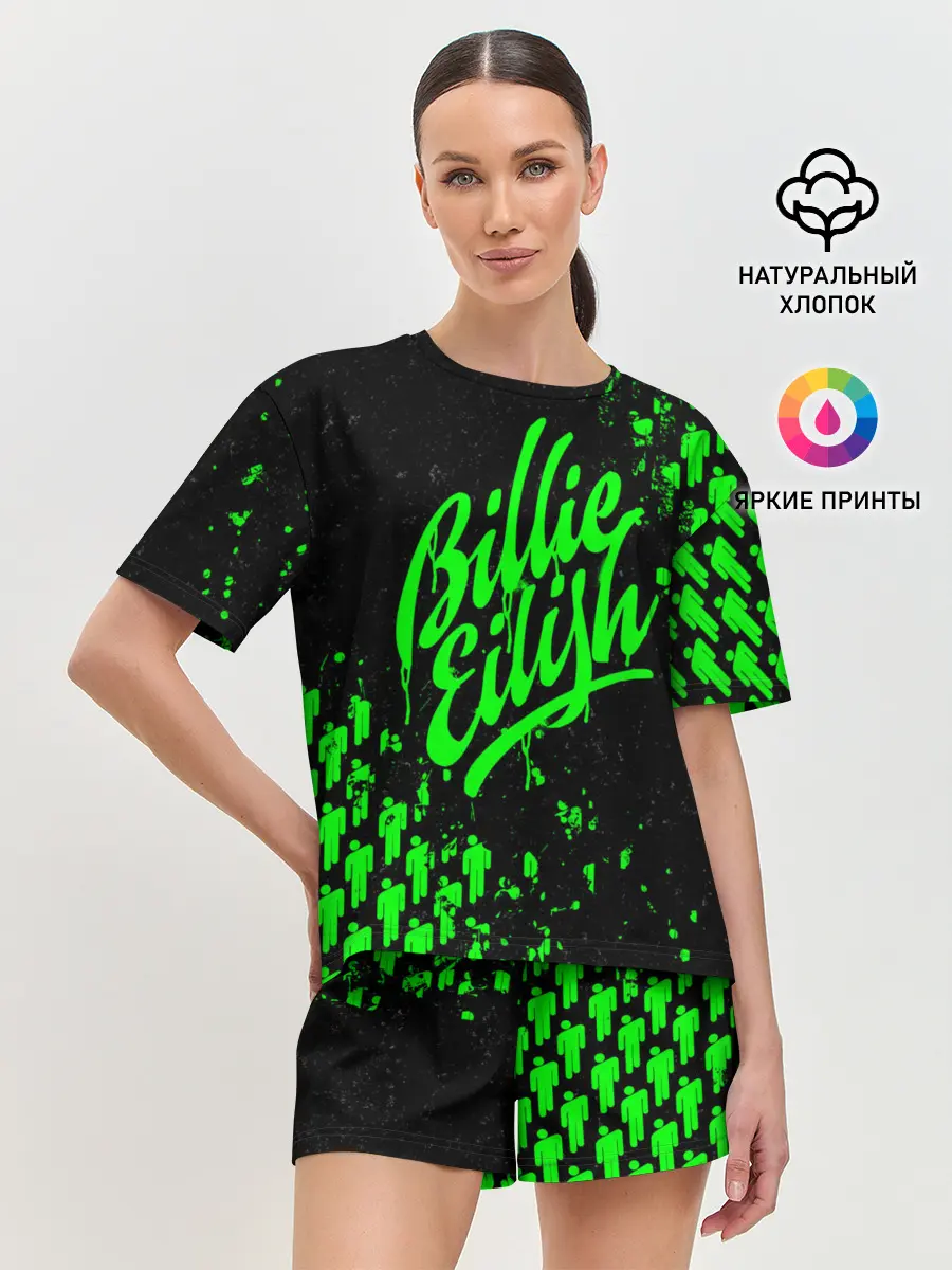 Женская пижама с шортами / Billie Eilish