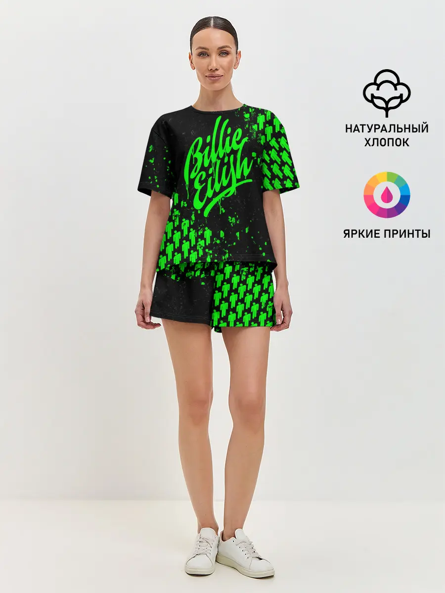 Женская пижама с шортами / Billie Eilish