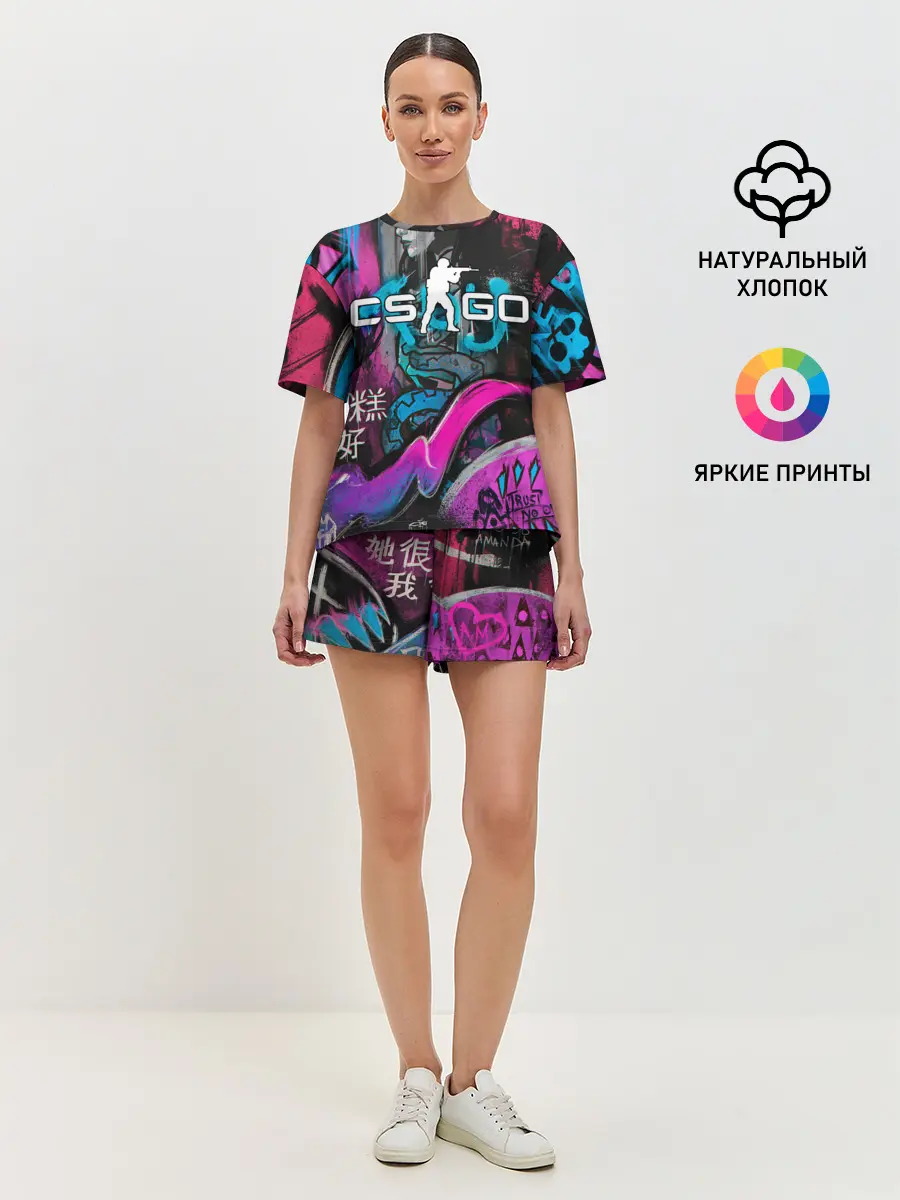 Женская пижама с шортами / CS GO - Fever Dream