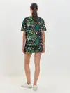 Женская пижама с шортами / Forest leaves invert
