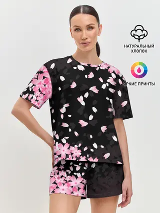 Женская пижама с шортами / САКУРА | SAKURA