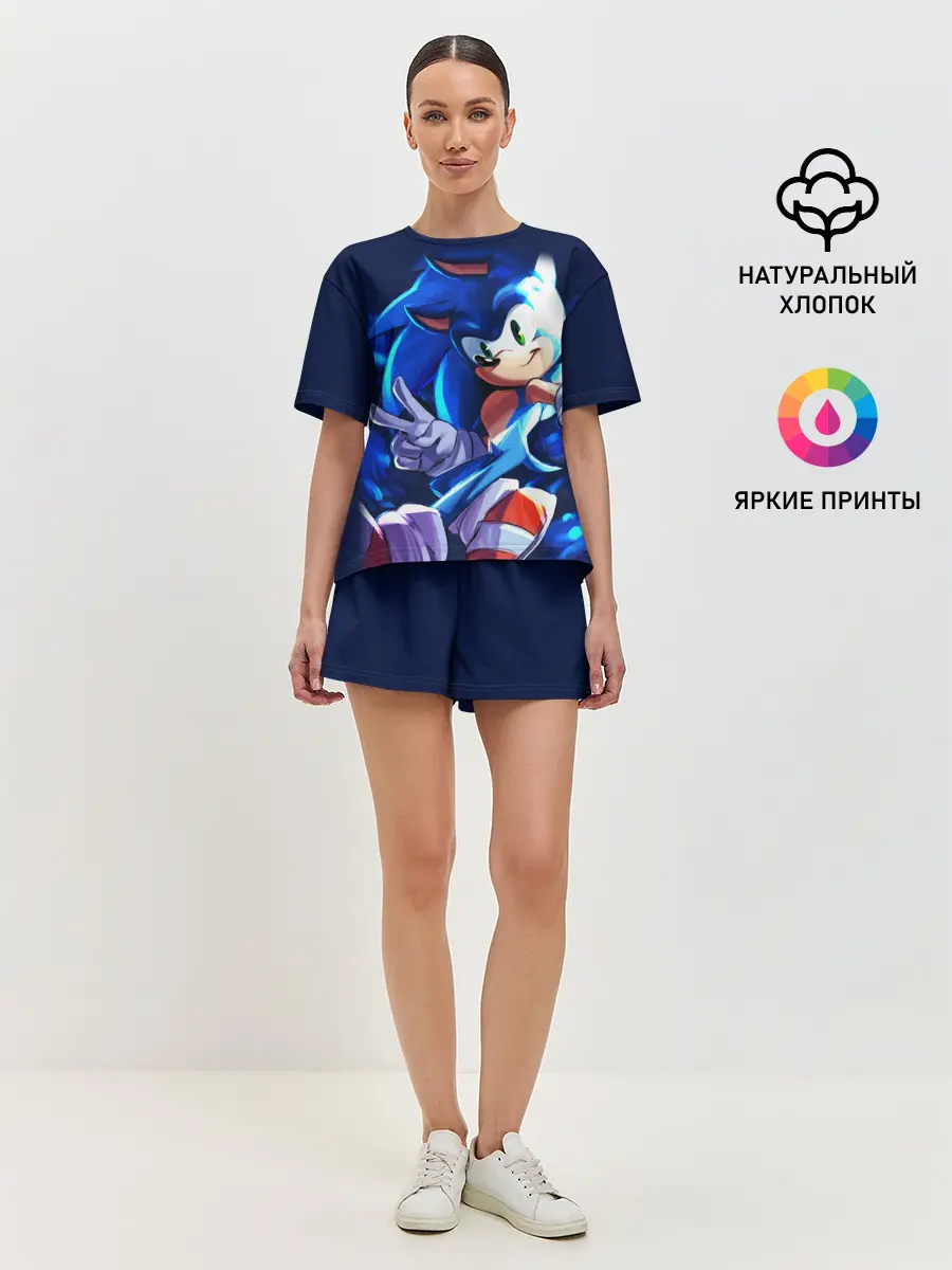 Женская пижама с шортами / Sonic