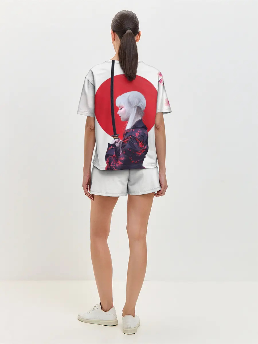 Женская пижама с шортами / Самурай