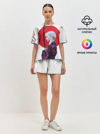 Женская пижама с шортами / Самурай