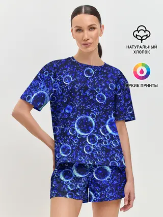 Женская пижама с шортами / Пузыри