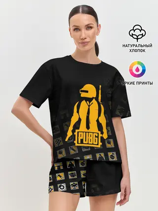 Женская пижама с шортами / PUBG