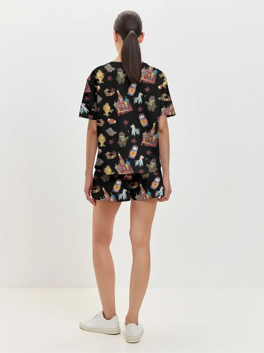 Женская пижама с шортами / Москва символика