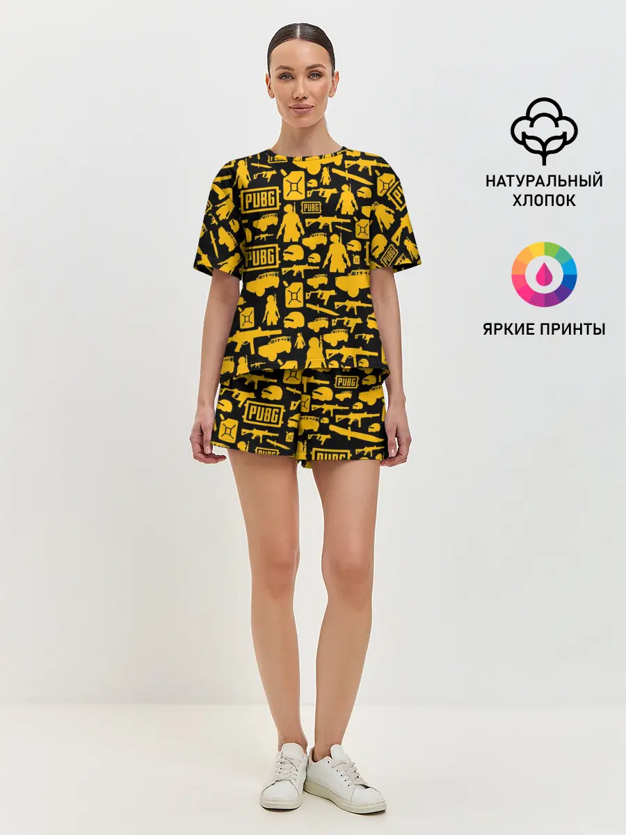 Женская пижама с шортами / PUBG