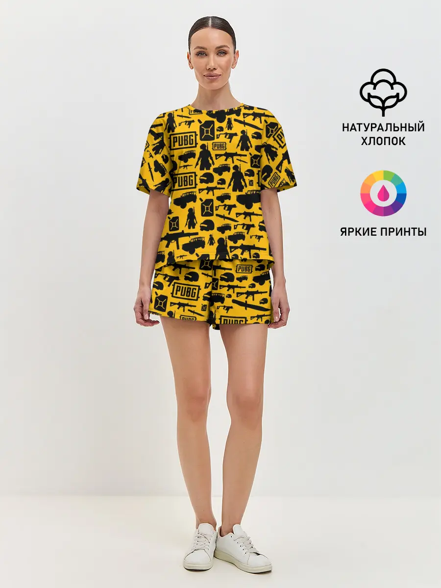 Женская пижама с шортами / PUBG