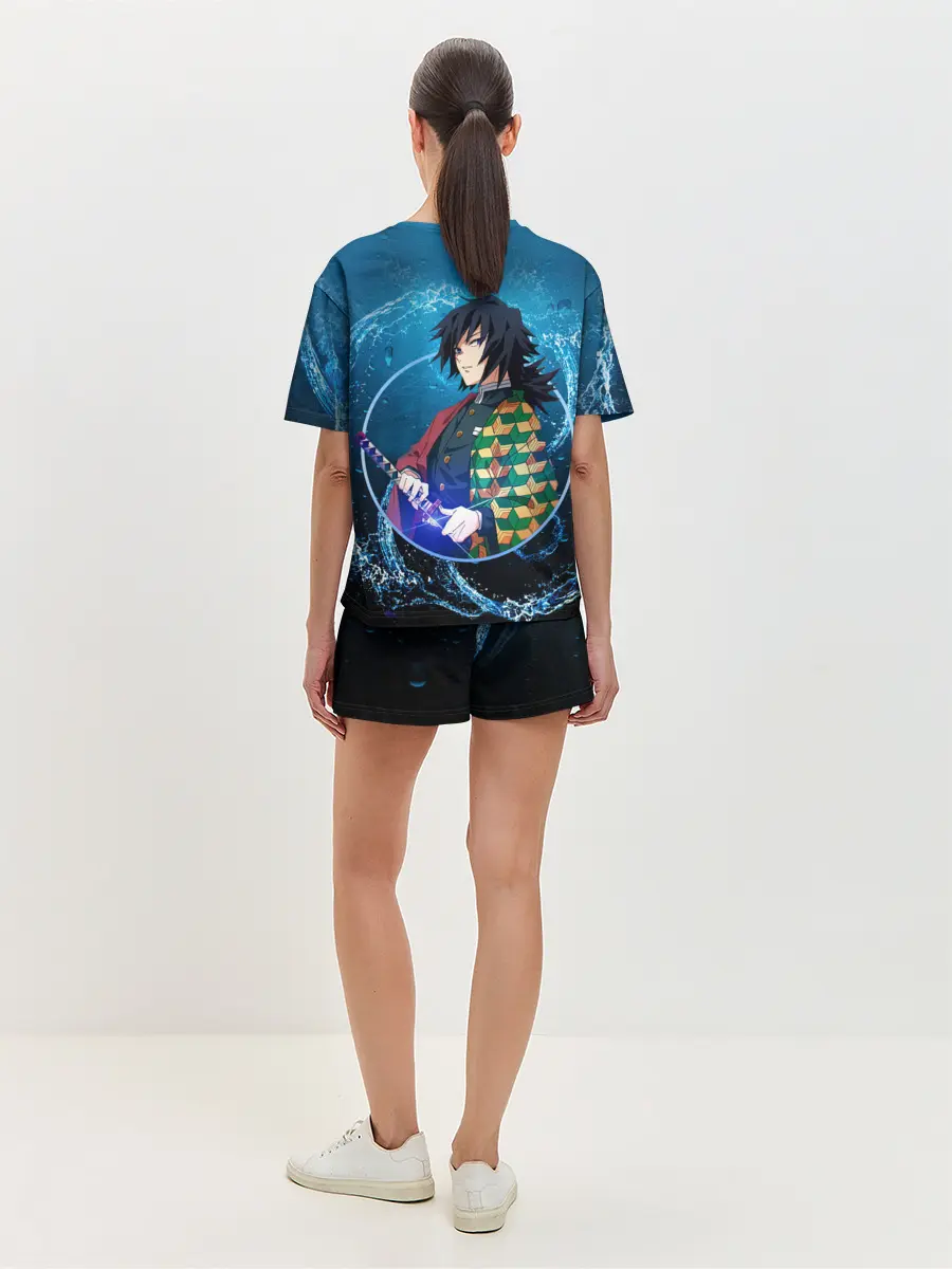 Женская пижама с шортами / Клинок, убивающий демонов