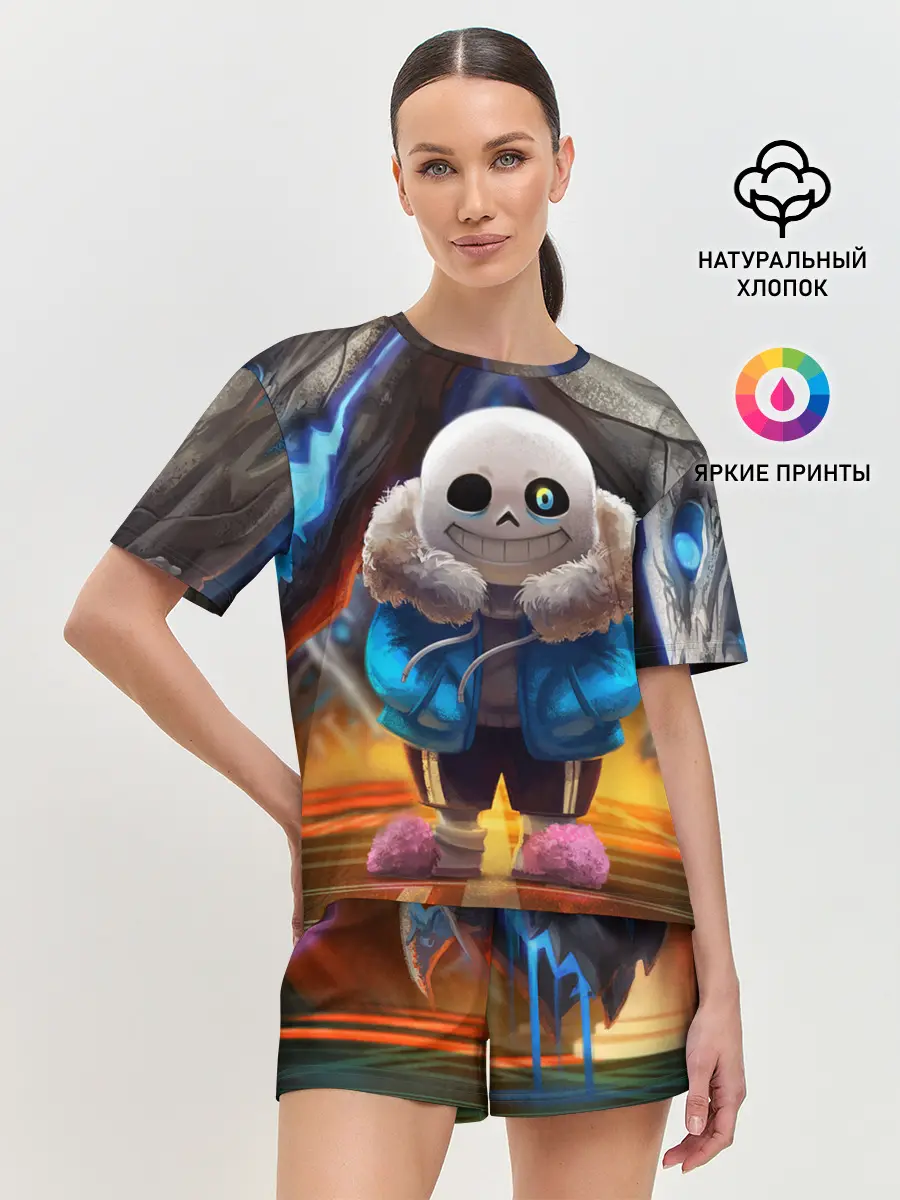 Женская пижама с шортами / UNDERTALE | АНДЕРТЕЙЛ