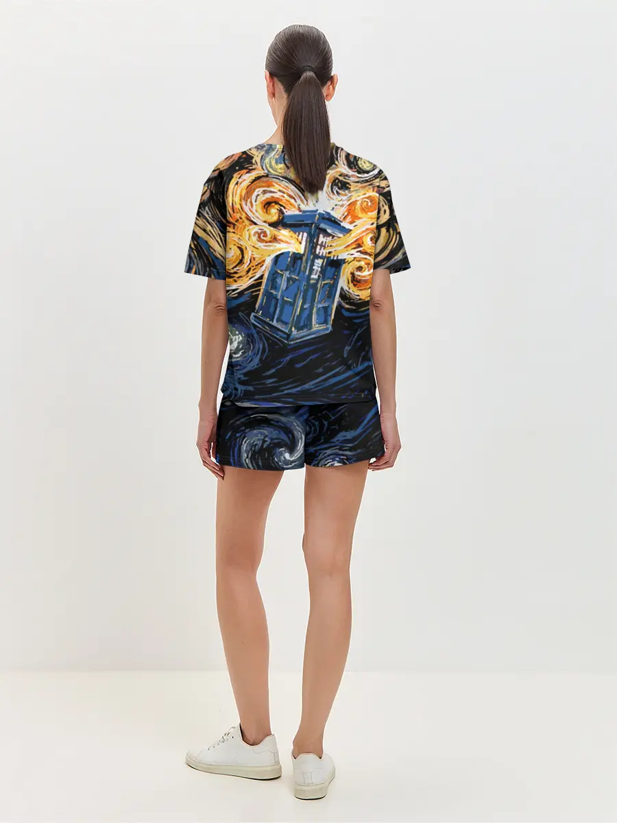 Женская пижама с шортами / Van Gogh Tardis