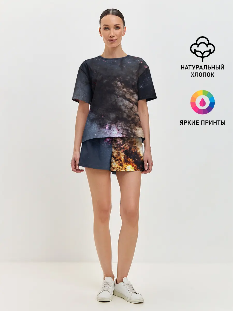 Женская пижама с шортами / МЛЕЧНЫЙ ПУТЬ