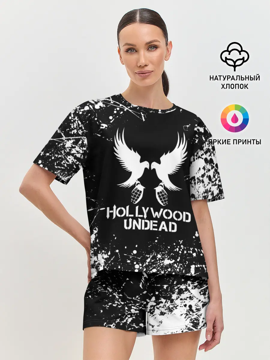 Женская пижама с шортами / Hollywood Undead