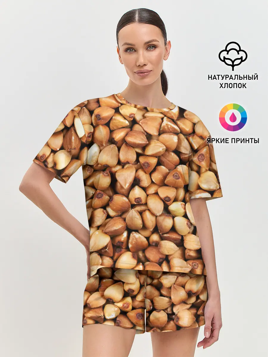 Женская пижама с шортами / Гречка