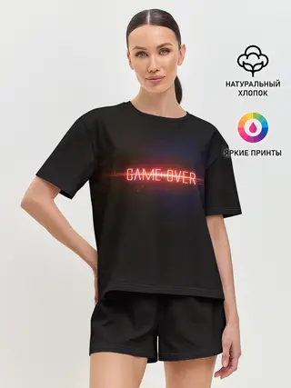 Женская пижама с шортами / Маска Game Over
