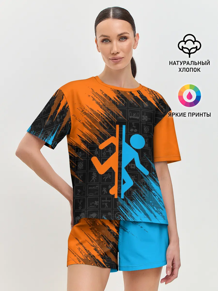 Женская пижама с шортами / PORTAL 2