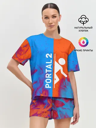 Женская пижама с шортами / PORTAL 2